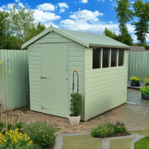 Painted Apex Garden Shed