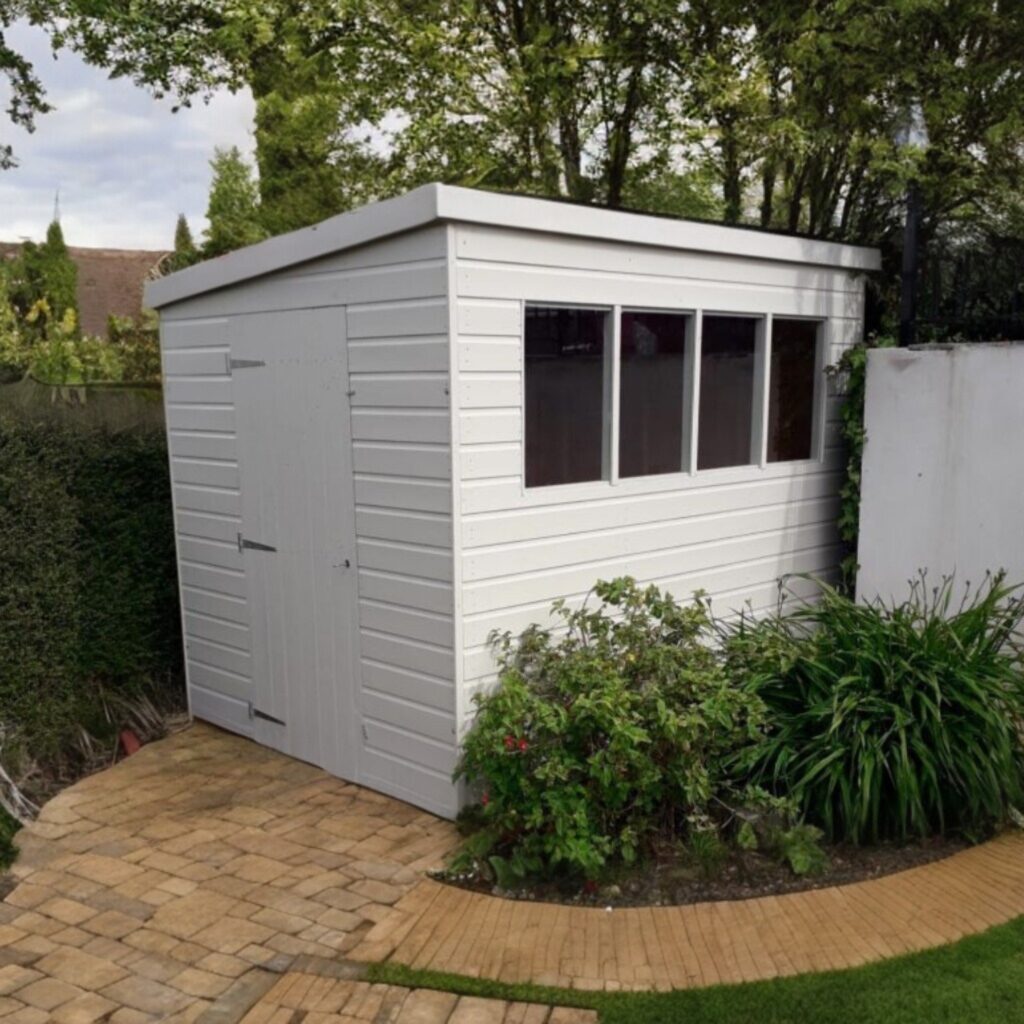 Pent Painted Shed