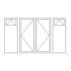 Double Doors & 2 Tall Windows with Openers +£2,225.00
