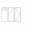 Double Doors & Left Tall Window with Opener +£1,795.00