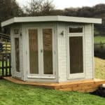 Insulated corner garden room Cheshire