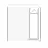 Single Tall Fixed Window With Top Opener +£465.00