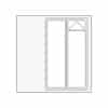Left Window with Top Opener, Right Tall Fixed Window +£735.00
