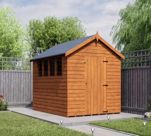 8x6 apex garden shed treated range