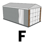 Concrete Garage Side Door Position F