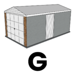 Concrete Garage Side Door Position G