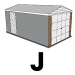 Concrete Garage Side Door Position J