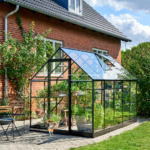 6x10 Qube Greenhouse Double Doors Black
