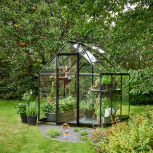 6x6 Qube Greenhouse Black Inc Double Doors