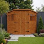 Corner T&G Garden Shed