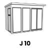 10ft Wide Denbigh Summerhouse Front J