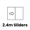 2.4m Sliding Patio Doors +&pound;2,240.00